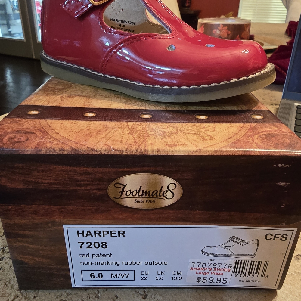 FootMates Harper Red Patent Dress Shoes